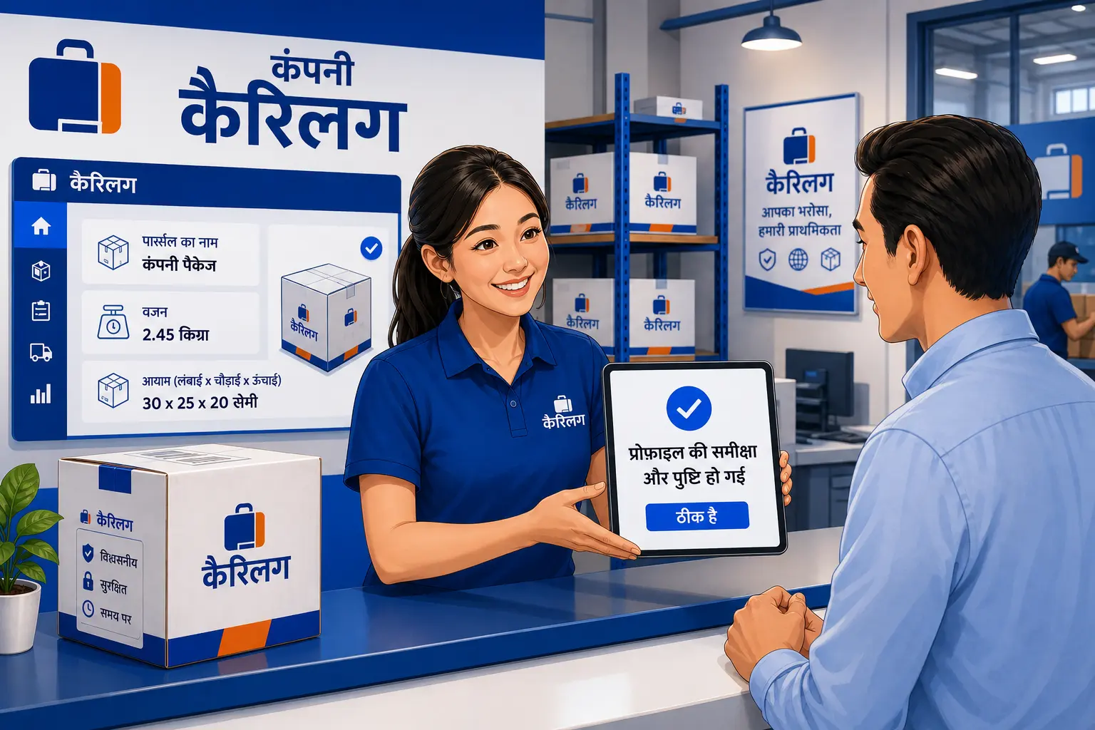 7. अपनी कंपनी प्रोफाइल सेटअप की समीक्षा करें