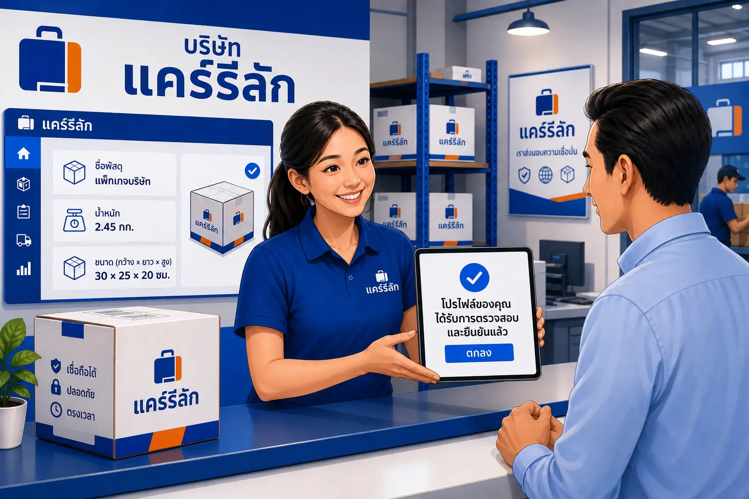 7. ตรวจสอบการตั้งค่าโปรไฟล์บริษัทของคุณ