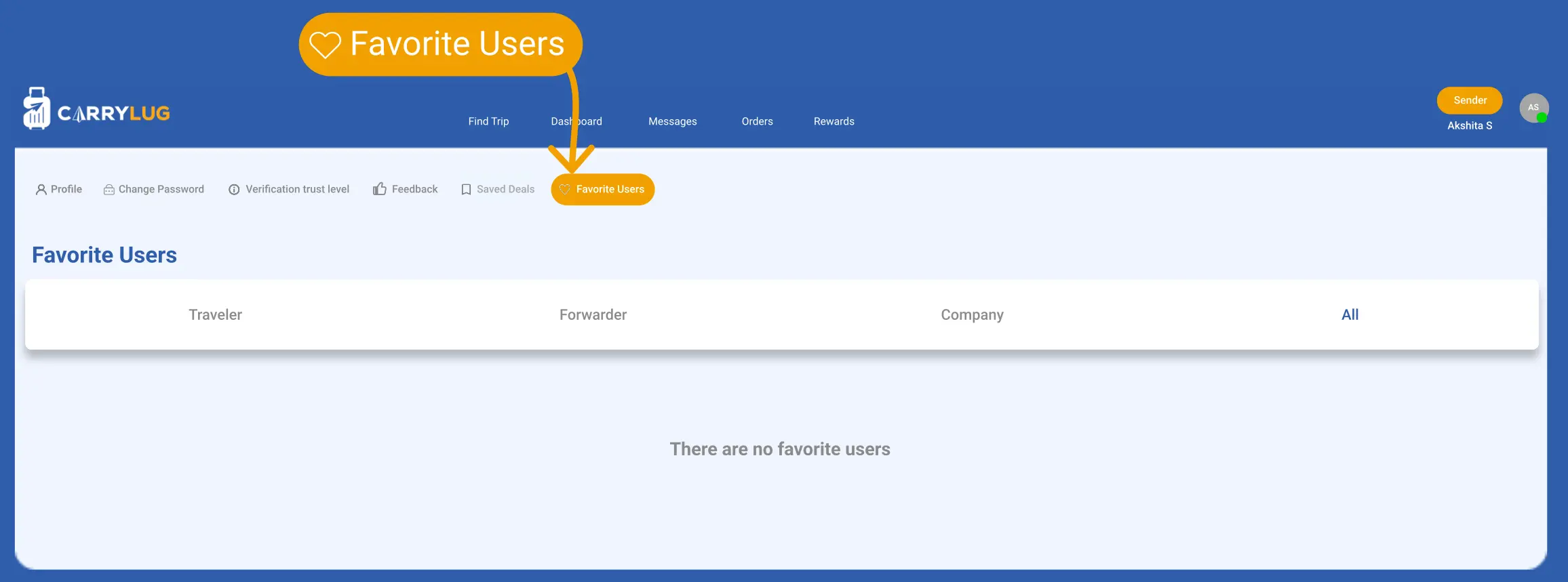 Sender guide step image